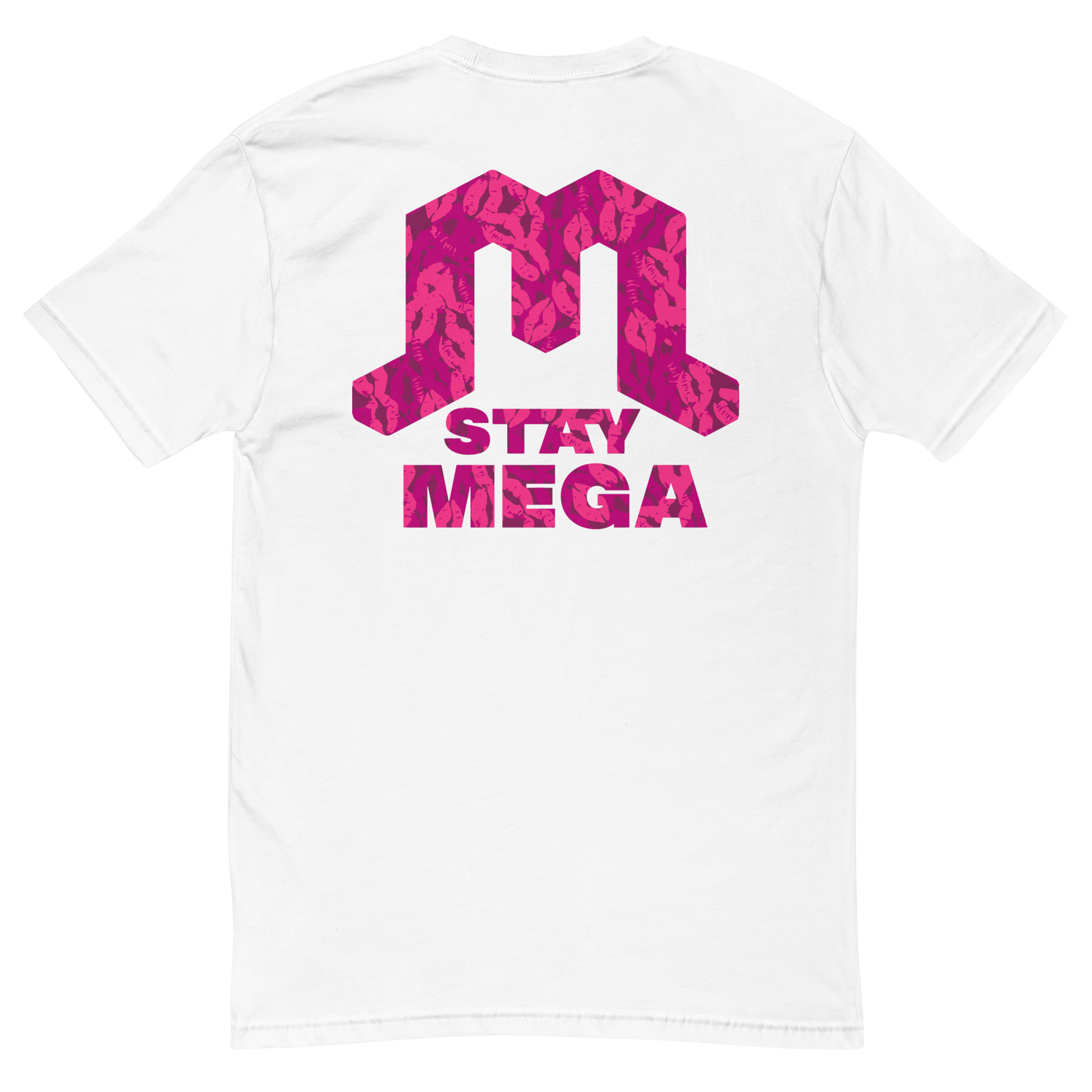 Pink Kiss Camo Logo Tee
