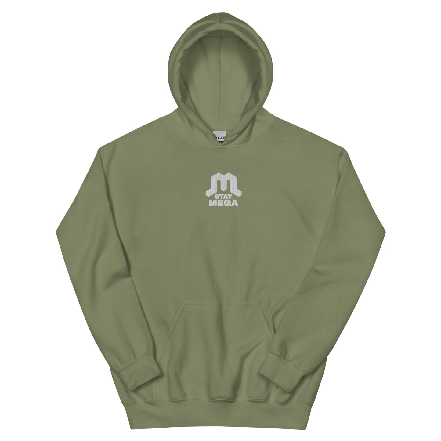 White Classic Logo Embroidered Hoodie