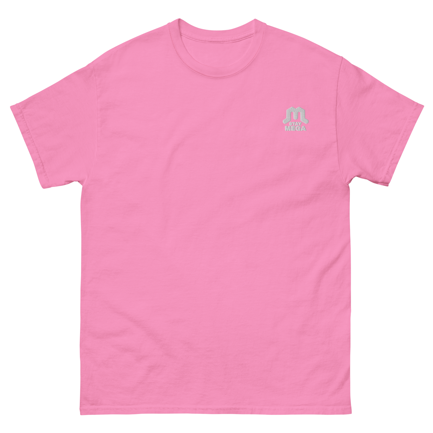 White Classic Embroidered Logo T-shirt