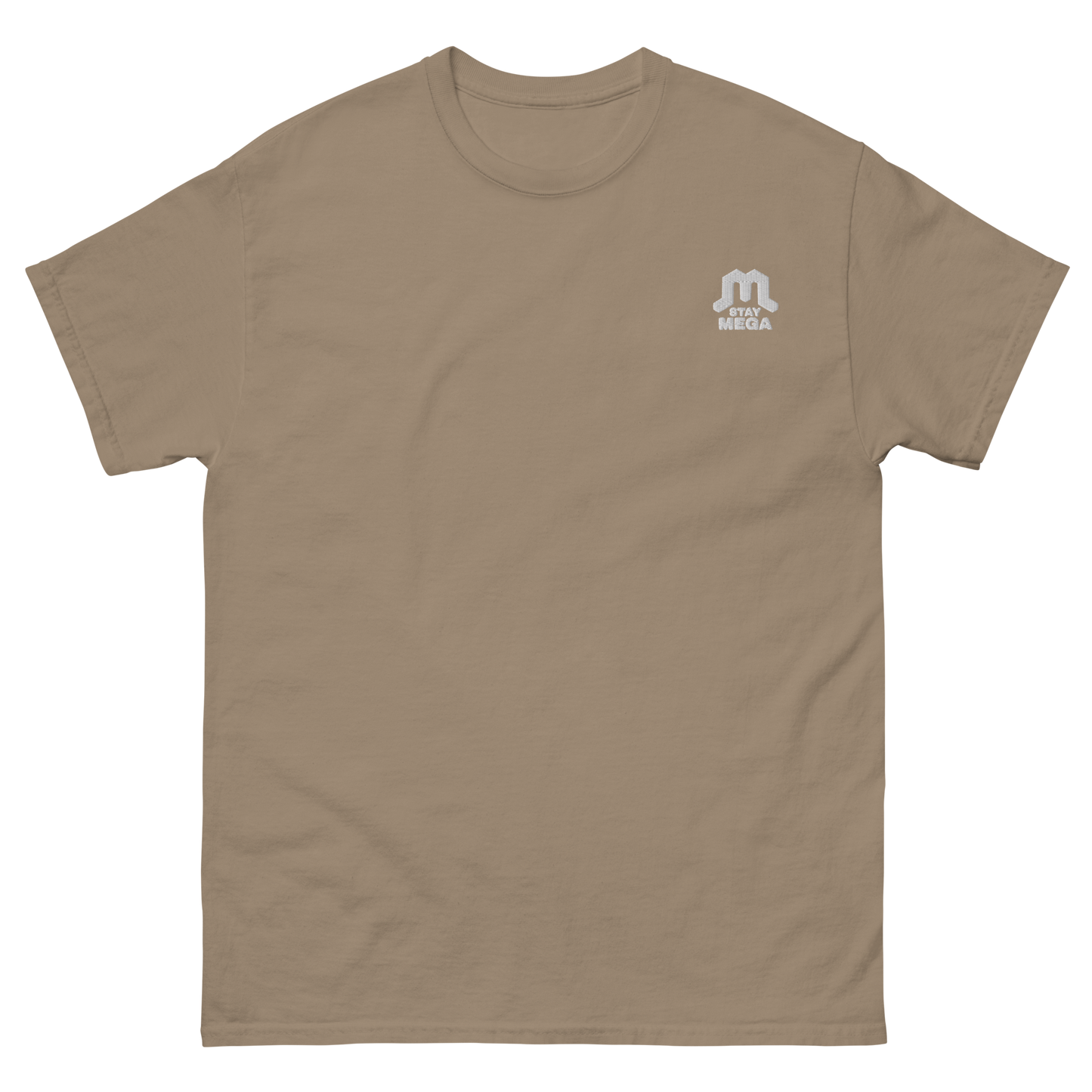 White Classic Embroidered Logo T-shirt