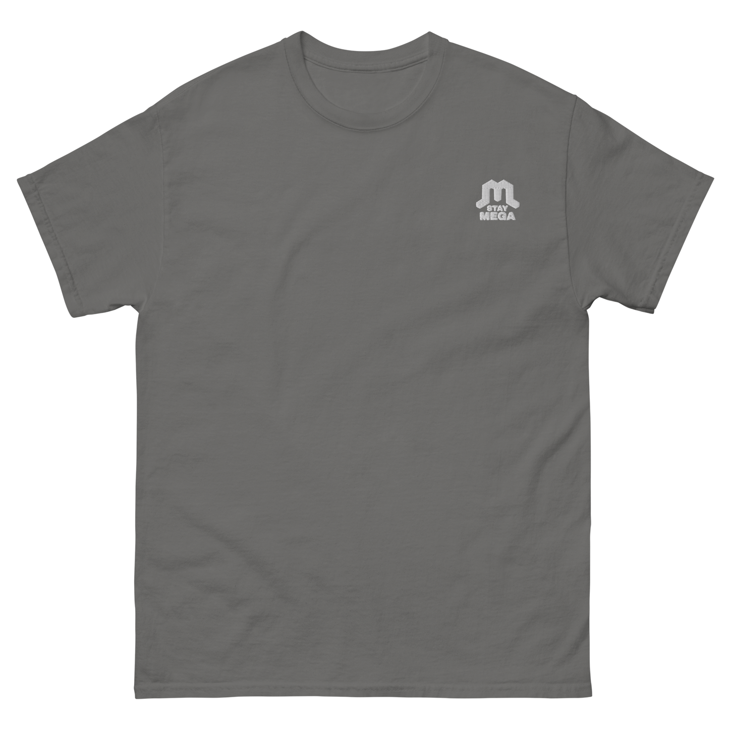White Classic Embroidered Logo T-shirt