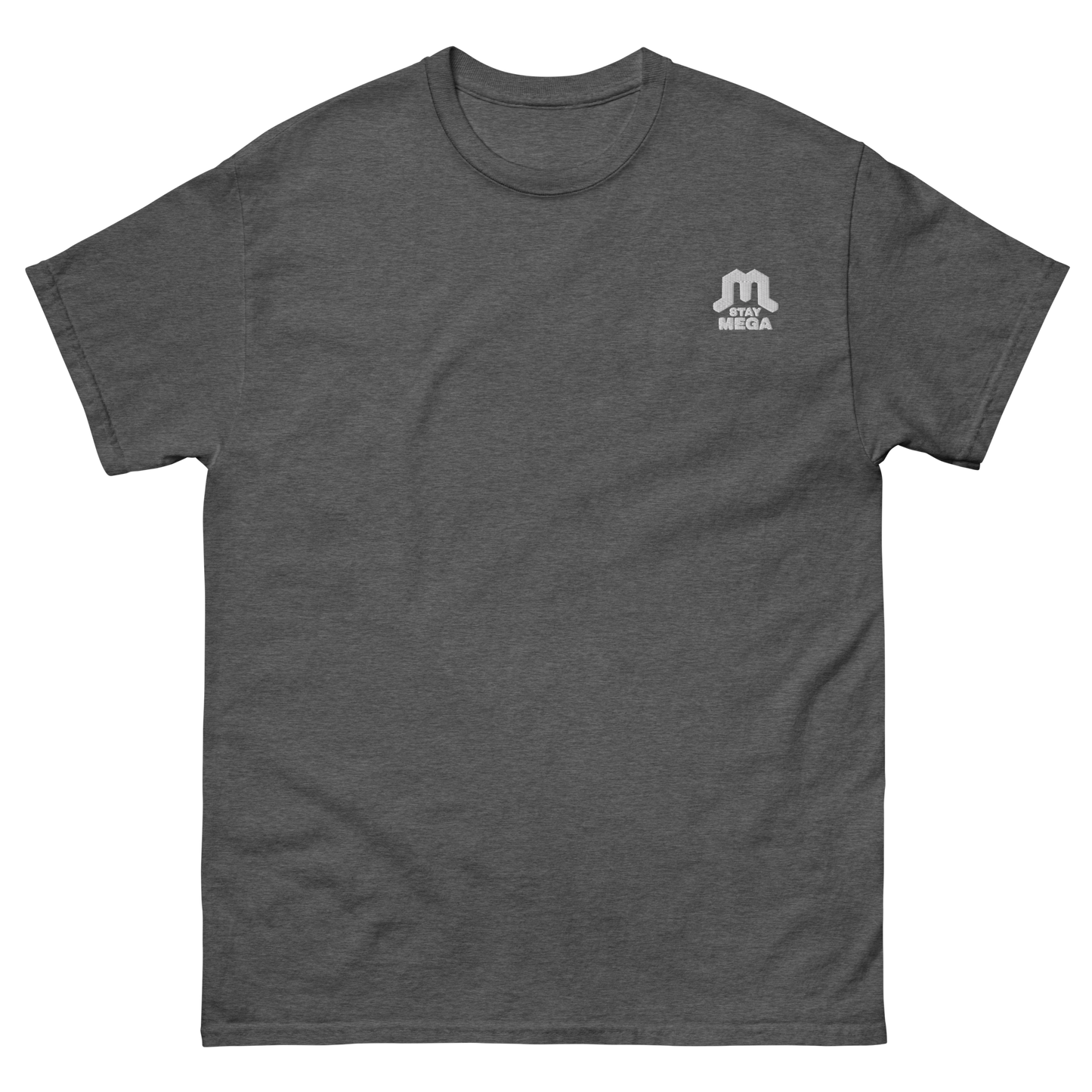 White Classic Embroidered Logo T-shirt