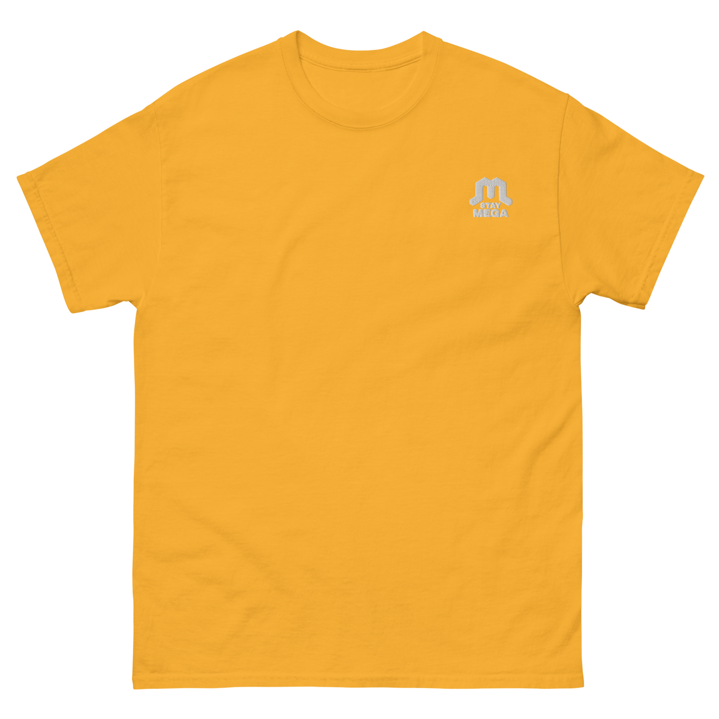 White Classic Embroidered Logo T-shirt