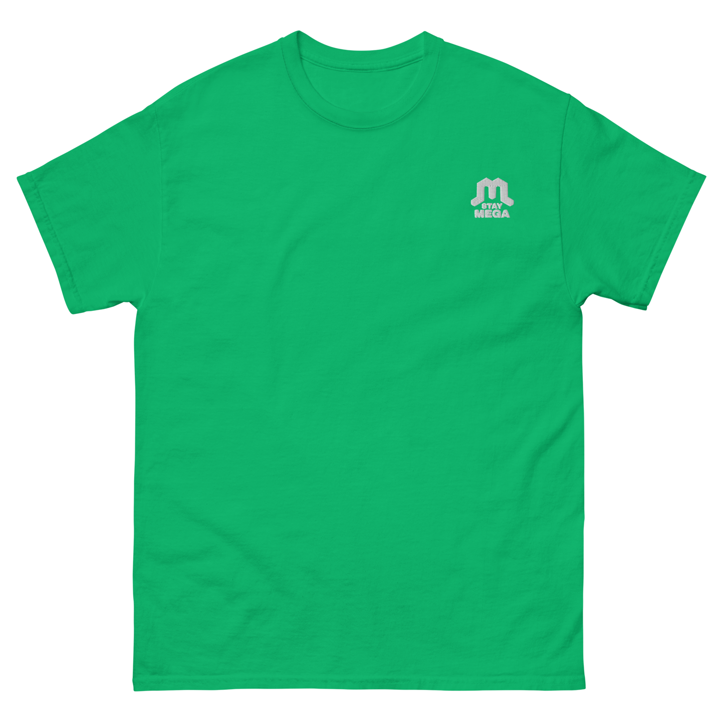 White Classic Embroidered Logo T-shirt