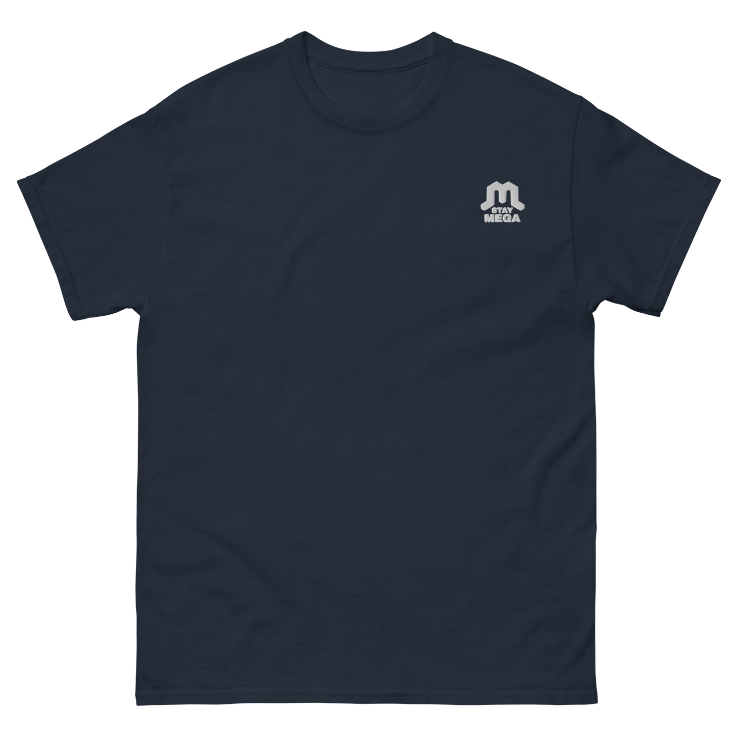 White Classic Embroidered Logo T-shirt