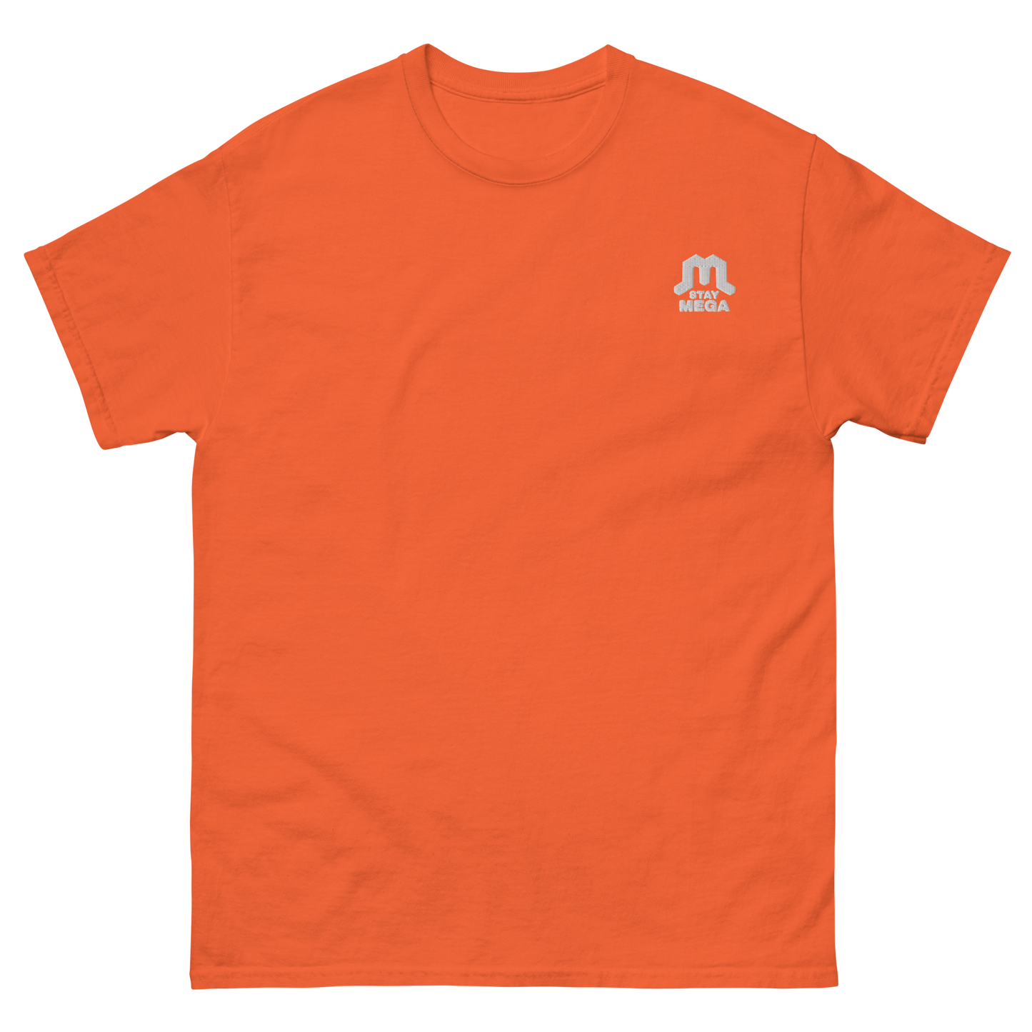 White Classic Embroidered Logo T-shirt