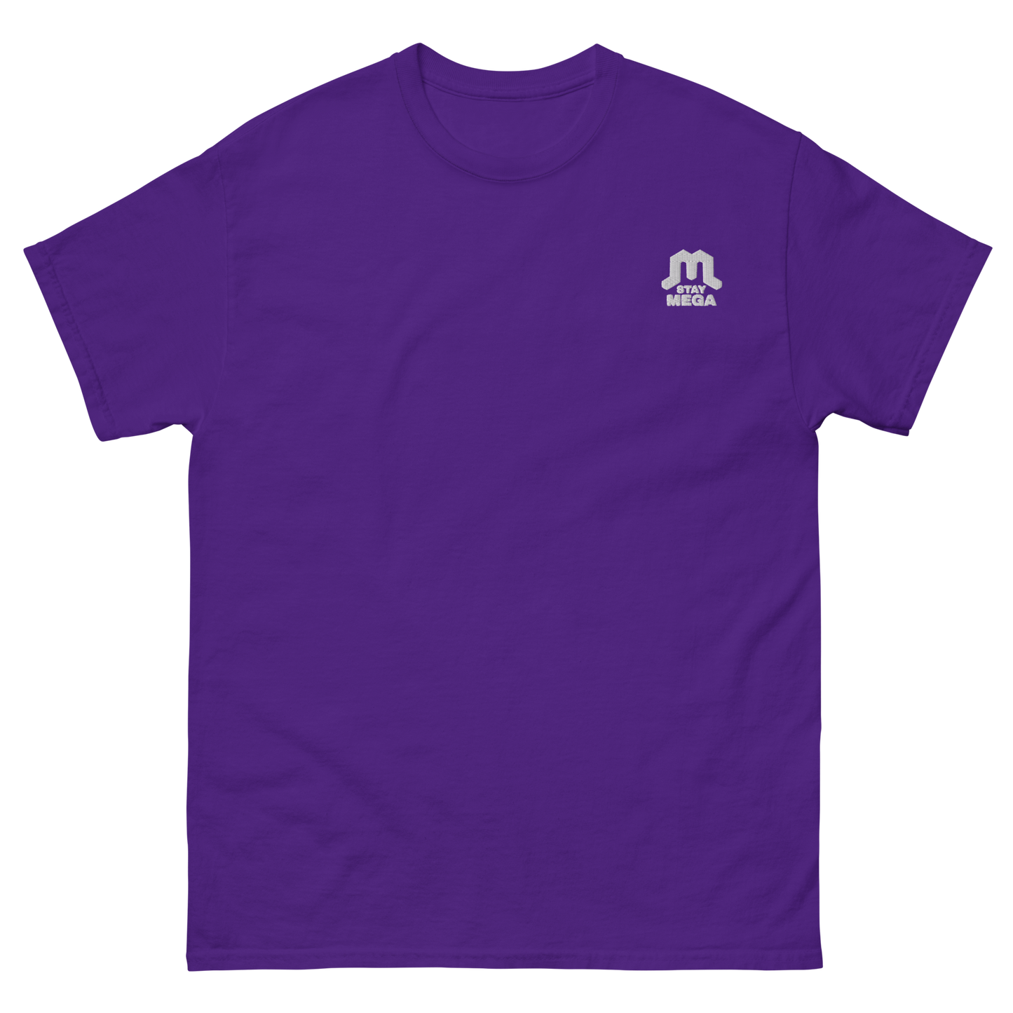 White Classic Embroidered Logo T-shirt