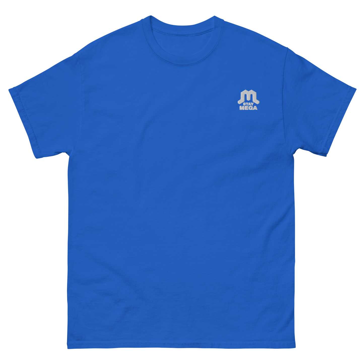 White Classic Embroidered Logo T-shirt