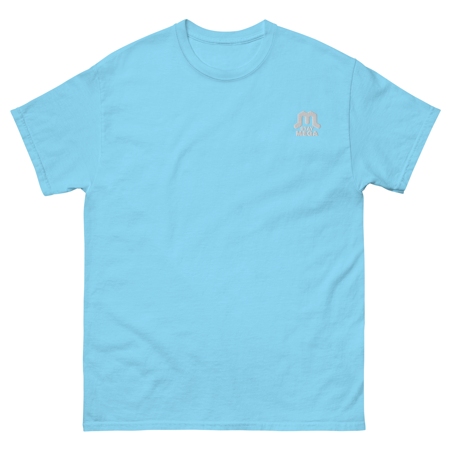 White Classic Embroidered Logo T-shirt